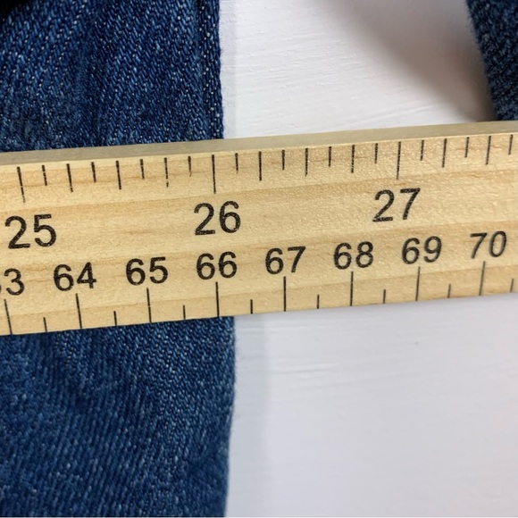 Vintage 90s Y2K Denim Jacket Riviera Hotel Las Vegas Men L Trucker Jean Blue EUC - Picture 15 of 15